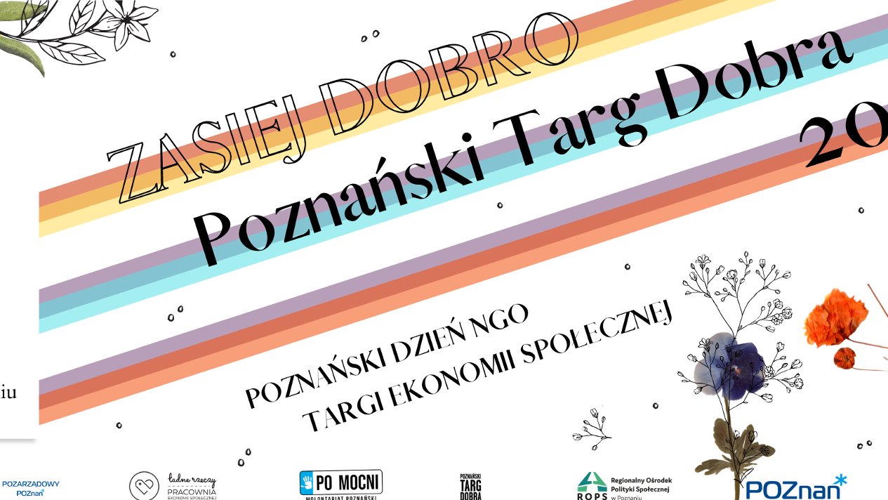 Grafika z plakatem Poznańskiego Targu Dobra