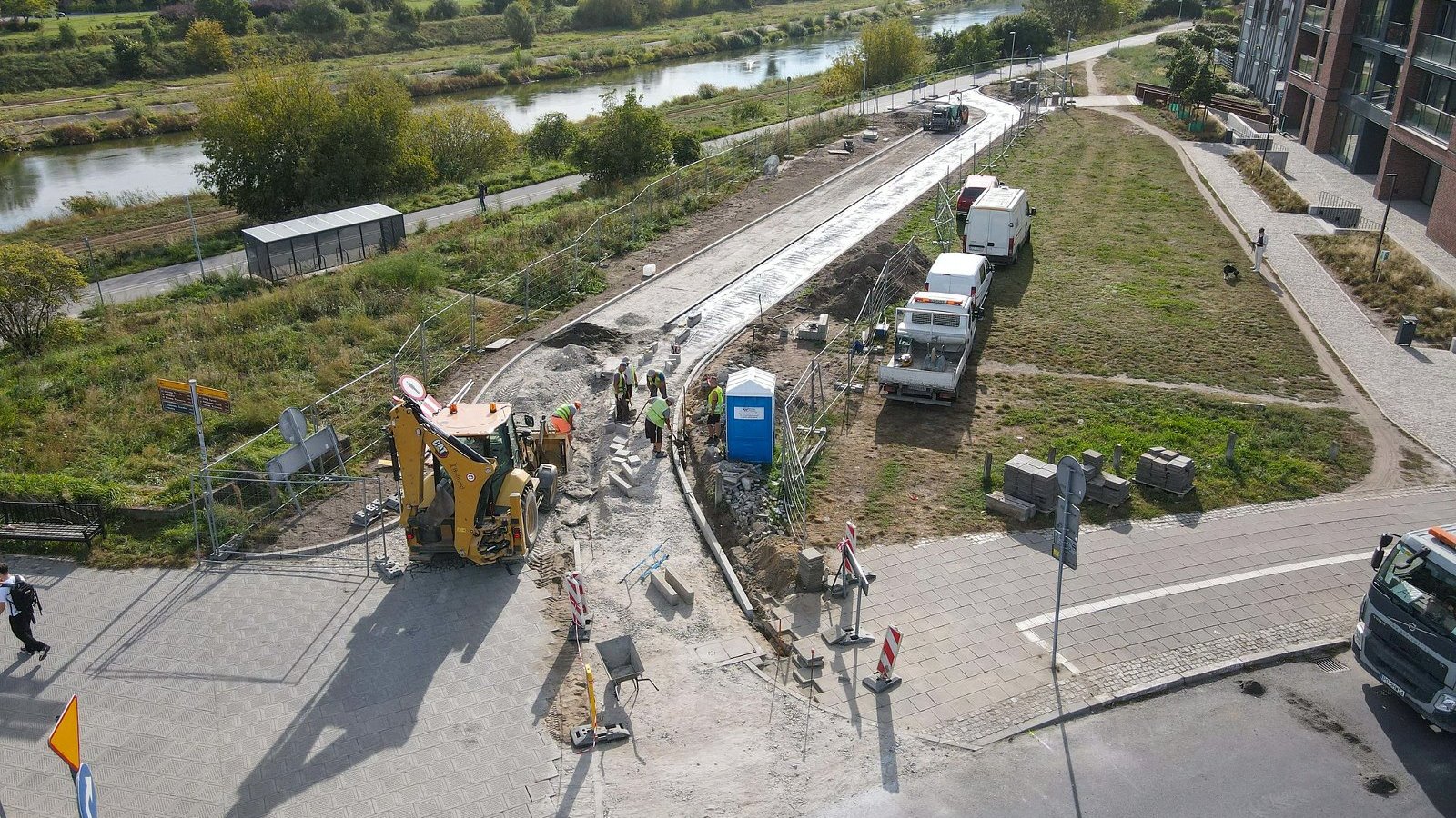 Galeria zdjęć z budowy łącznika przy Wartostradzie