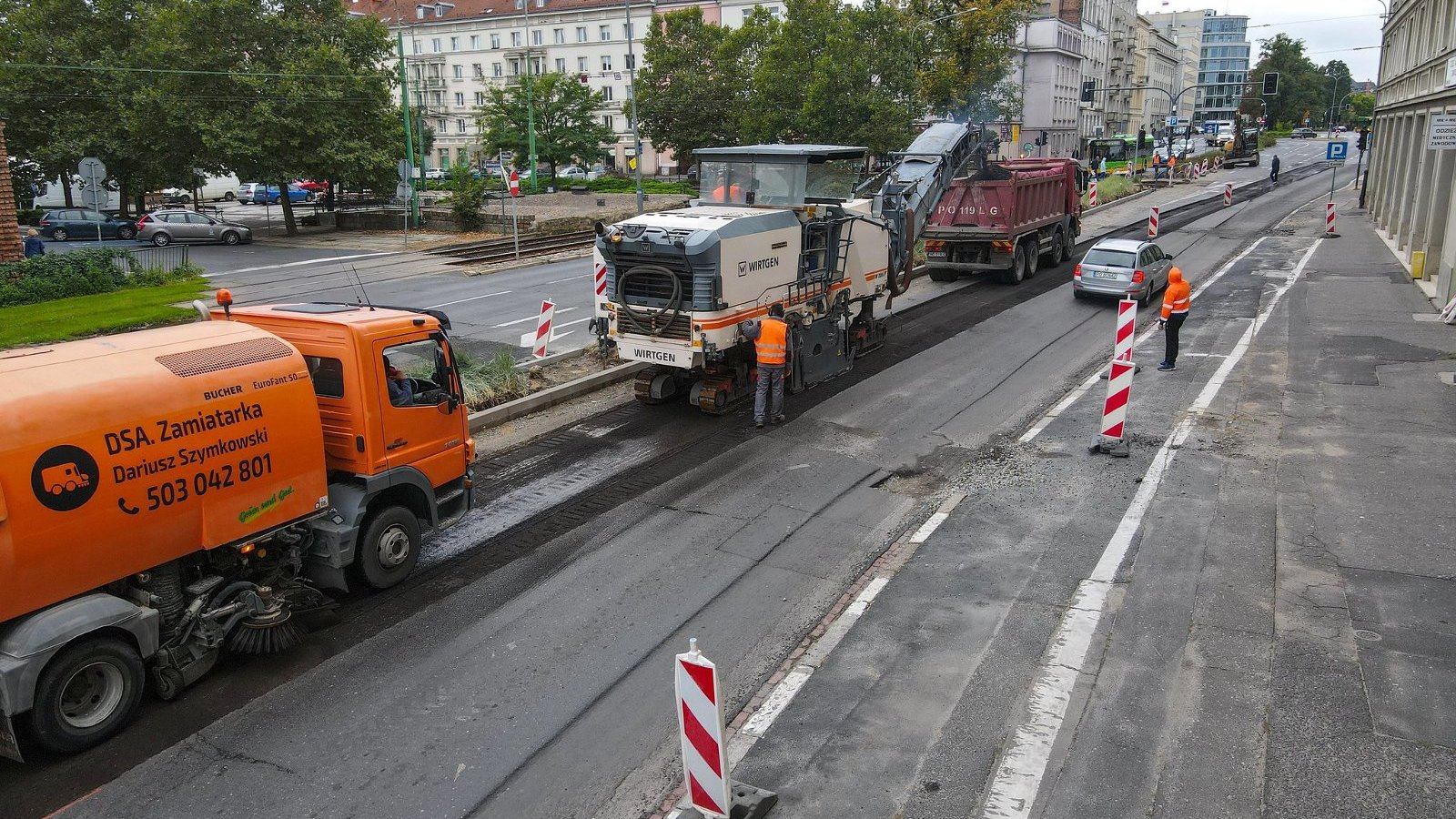 Galeria zdjęć z budowy drogi rowerowej wzdłu ulic: Estkowskiego, Solnej i Wolnica