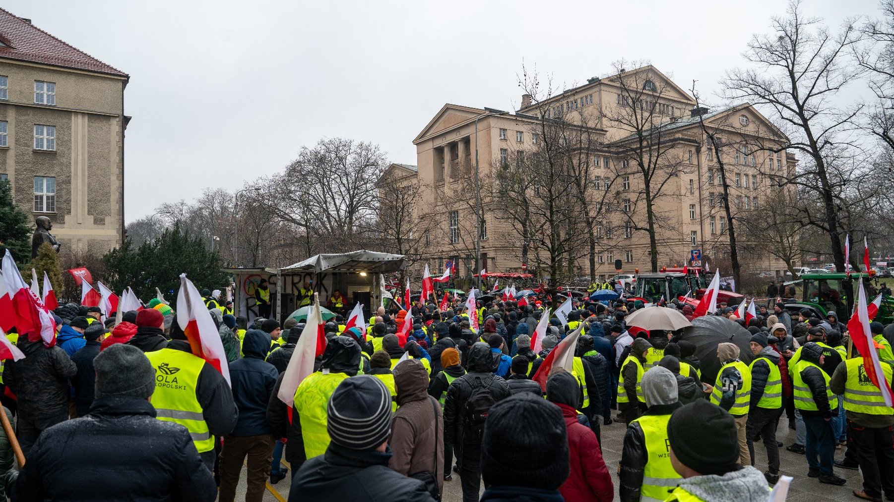 Galeria zdjęć z protestu rolników w centrum Poznania