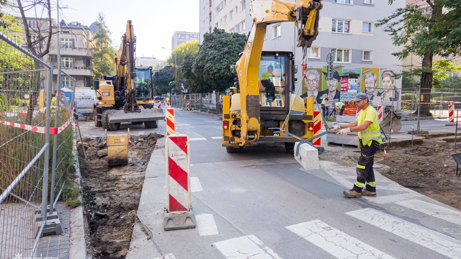 Galeria zdjęć z pracy przy przebudowie ul. Sienkiewicza