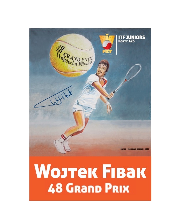 Plakat Grand Prix Fibaka w tenisie - grafika artykułu