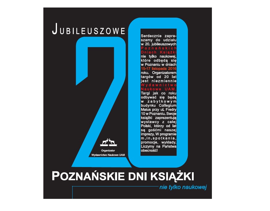 Poznańskie Dni Książki nie tylko naukowej - grafika artykułu