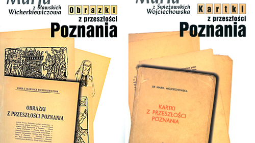 okładki: Kartki z przeszłości Poznania i Obrazki z przeszłości Poznania