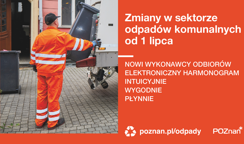 Od 1 lipca nastapią zmiany w zakresie odbioru odpadów, fot. poznan.pl/odpady - grafika artykułu