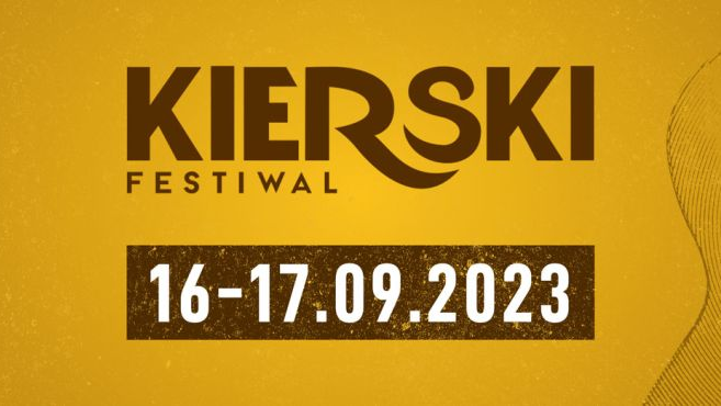 Plakat w kolorze żółto-pomarańczowym (przypominającym kolor piwa), z informacją o festiwalu i jego terminie.