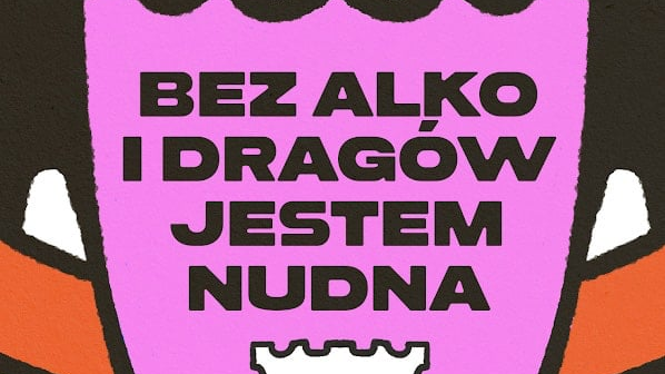 Na okładce zostały narysowane wielkie czerwone otwarte usta z białymi zębami i wystawionym różowym językiem. Na tym języku został wypisany tytuł oraz przyklejony znaczek ze smutną buzią.