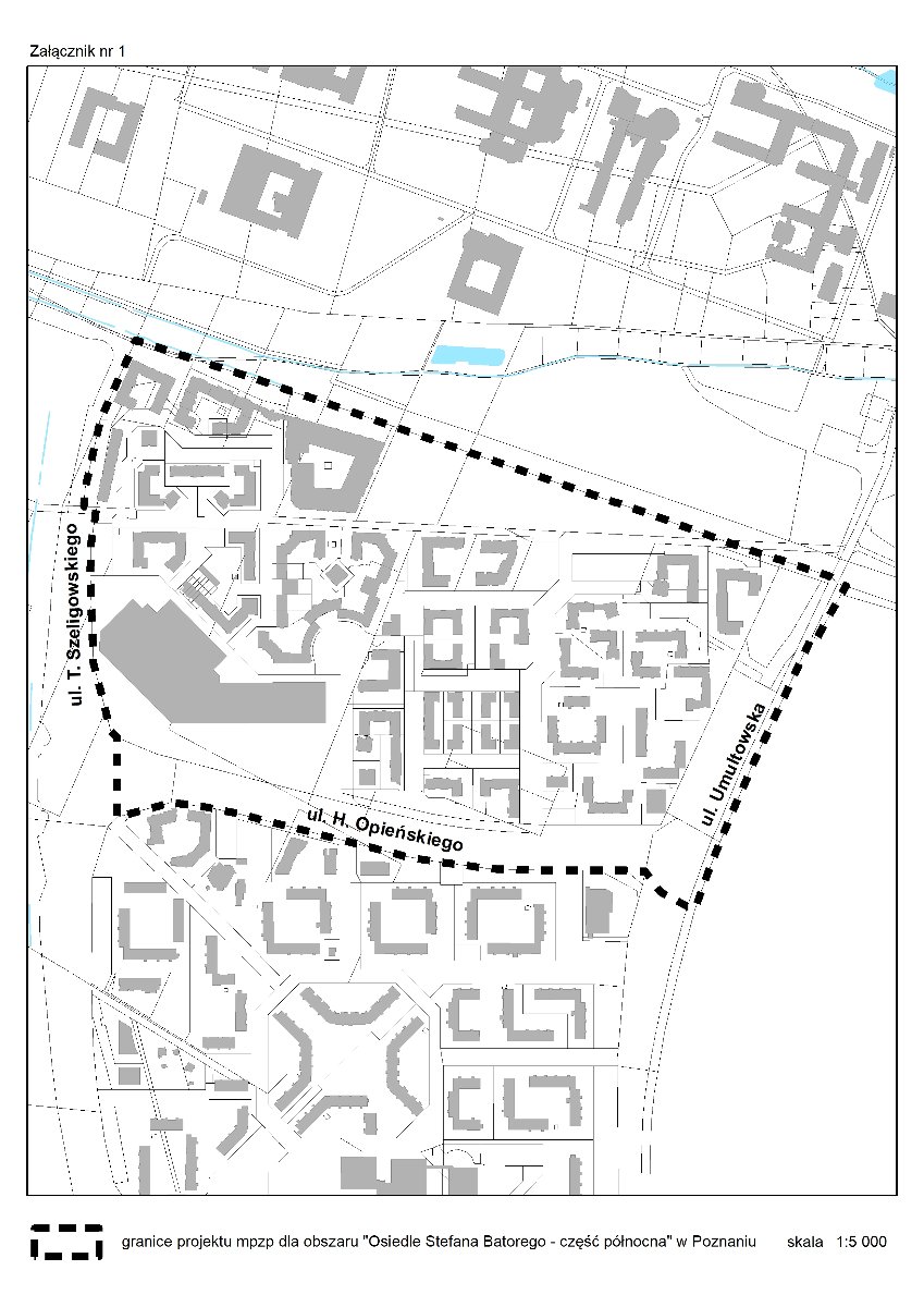 granica mpzp "Osiedle Stefana Batorego - część północna" w Poznaniu - grafika artykułu
