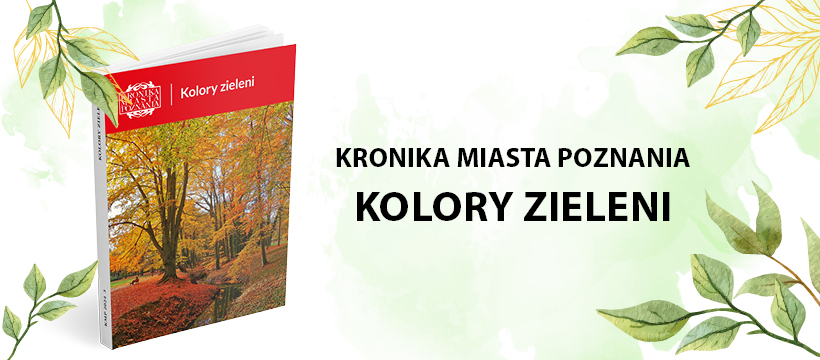 Okładka kroniki. W tle liście - grafika artykułu