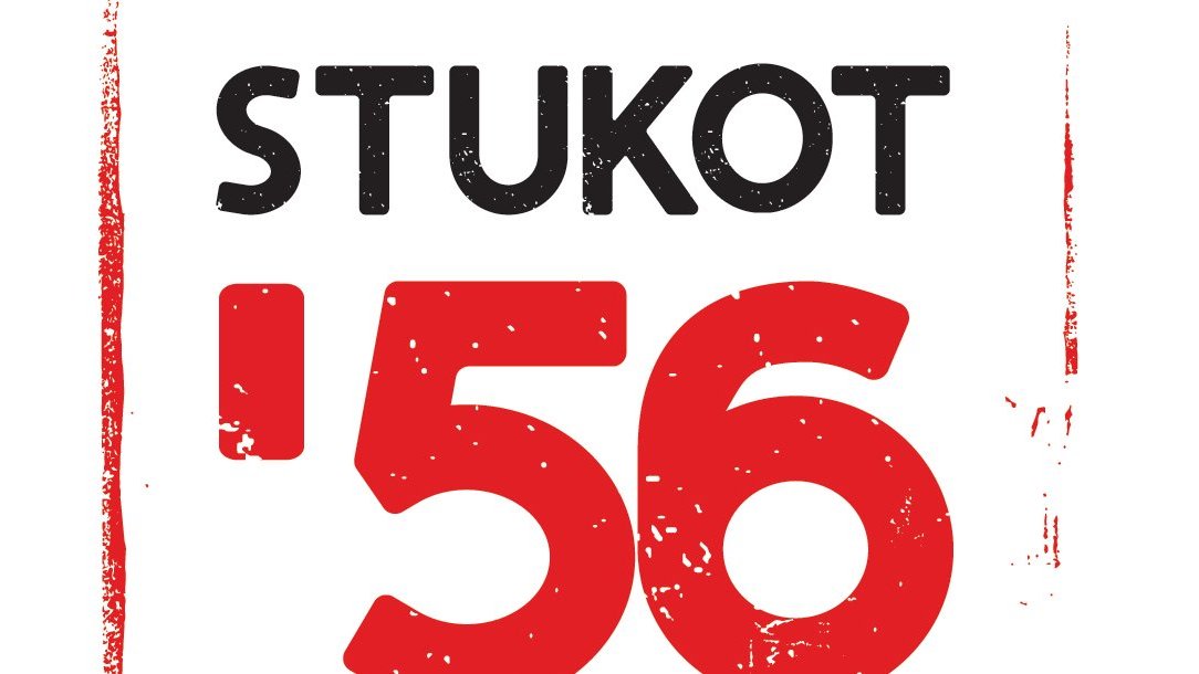 Plakat informacyjny o konkursie "Stukot'56".