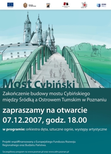 Otwarcie mostu cybińskiego - plakat