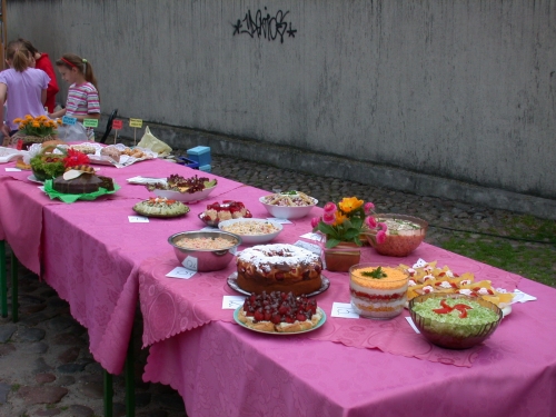 Przygotowane przez mieszkańców potrawy konkursowe