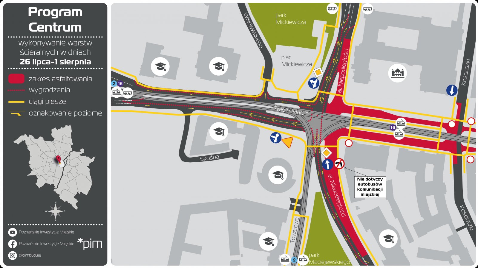 Grafika - mapka z organizacją ruchu