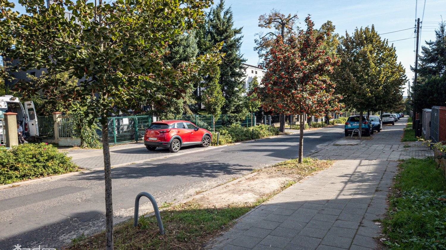 Niezagospodarowane miejsce, w którym będą posadzone róże