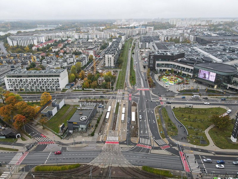 Widok na trasę kórnicką i ring Łacina - grafika artykułu