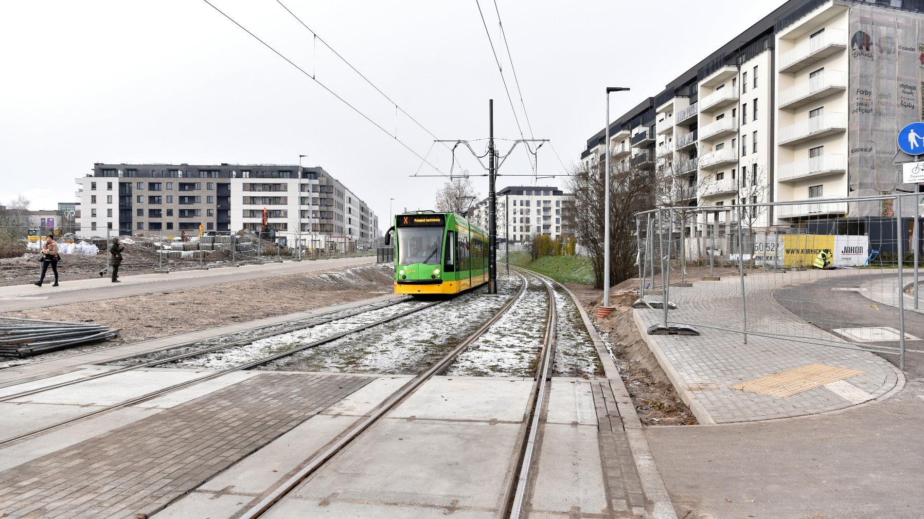 Galeria zdjęć z testowych przejazdów tramwajów na trasie kórnickiej