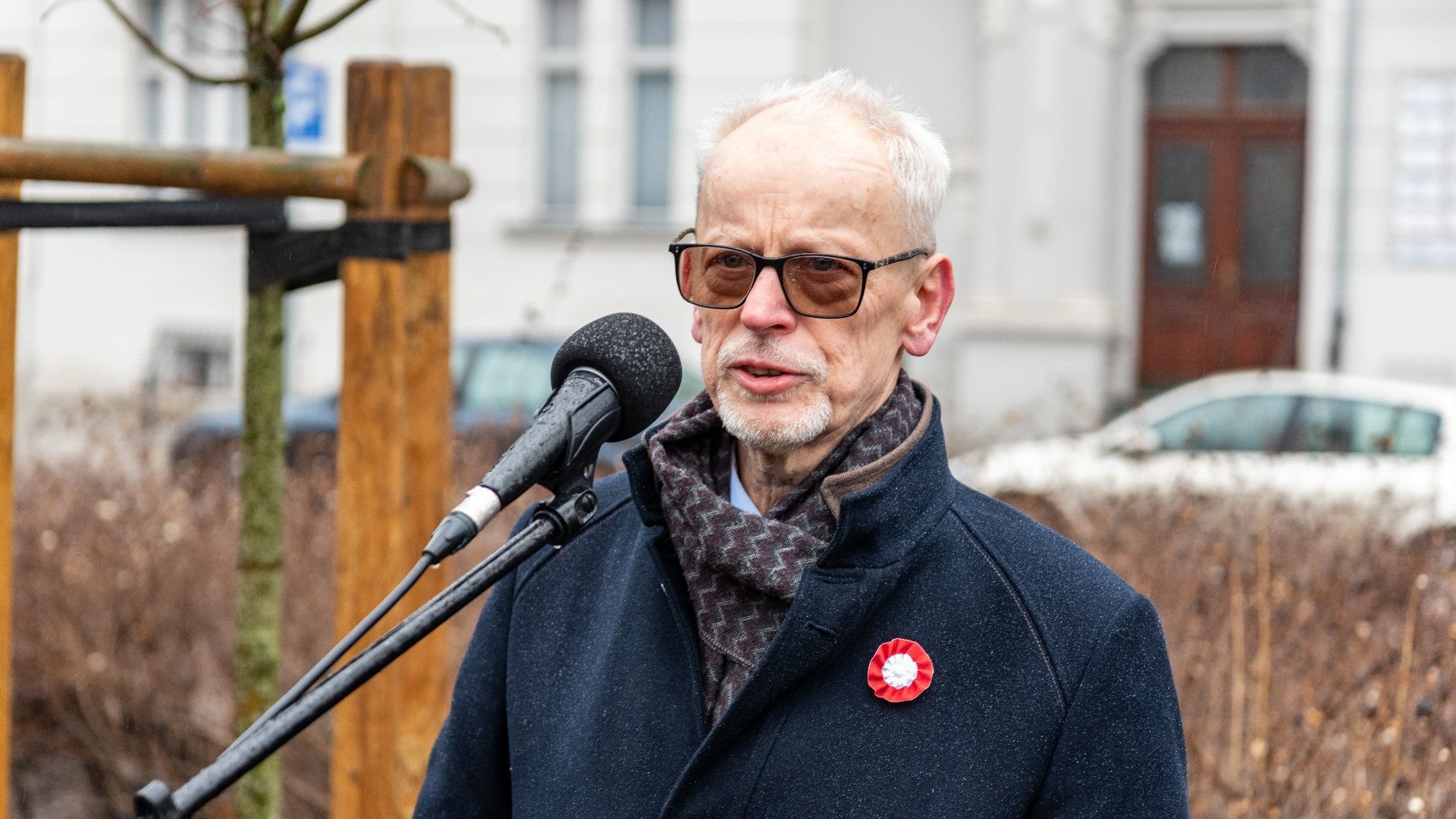 Galeria zdjęć przedstawia uroczystości z okazji 105. rocznicy podpisania rozejmu w Trewirze. Na fotografiach widać, m.in. uczestników obchodów i poczty sztandarowe.