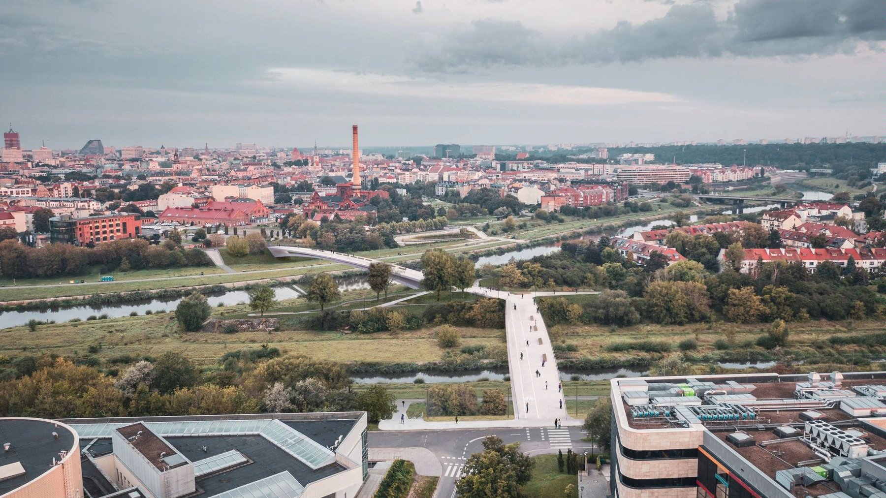 Wizualizacja mostów Berdychowskich.