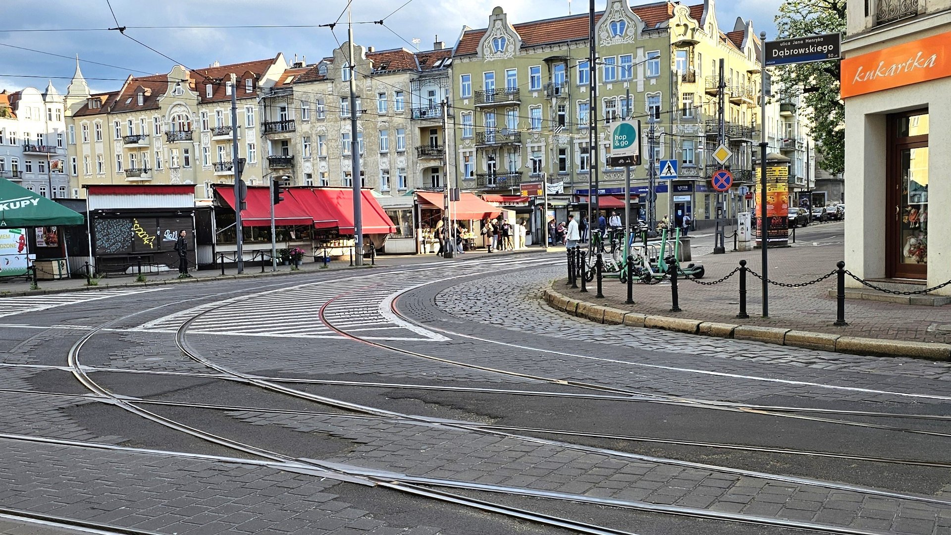 Łuk tramwajowy, który będzie remontowany