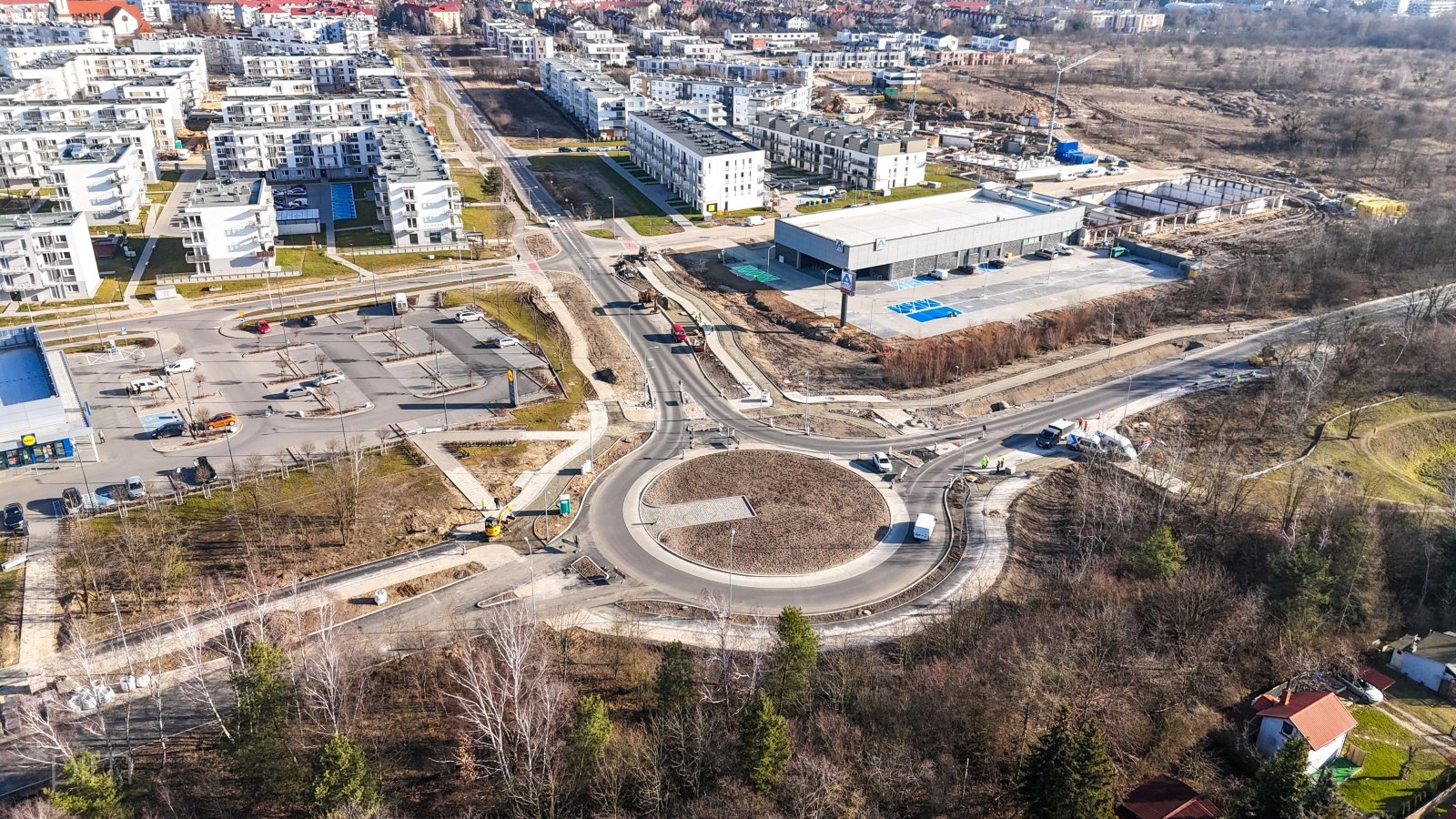 Galeria zdjęć z postępu prac przy budowie wiaduktów wzdłuż ulic Golęcińskiej i Lutyckiej oraz układu drogowego wokół