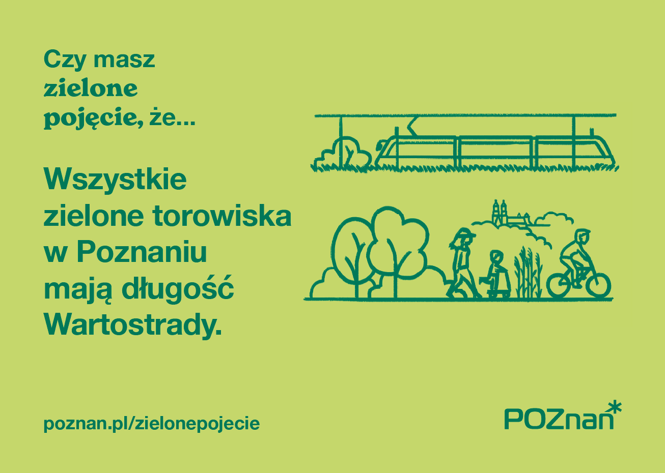 Zielone torowiska -Wartostrada. Żródło: Urząd Miasta Poznania.